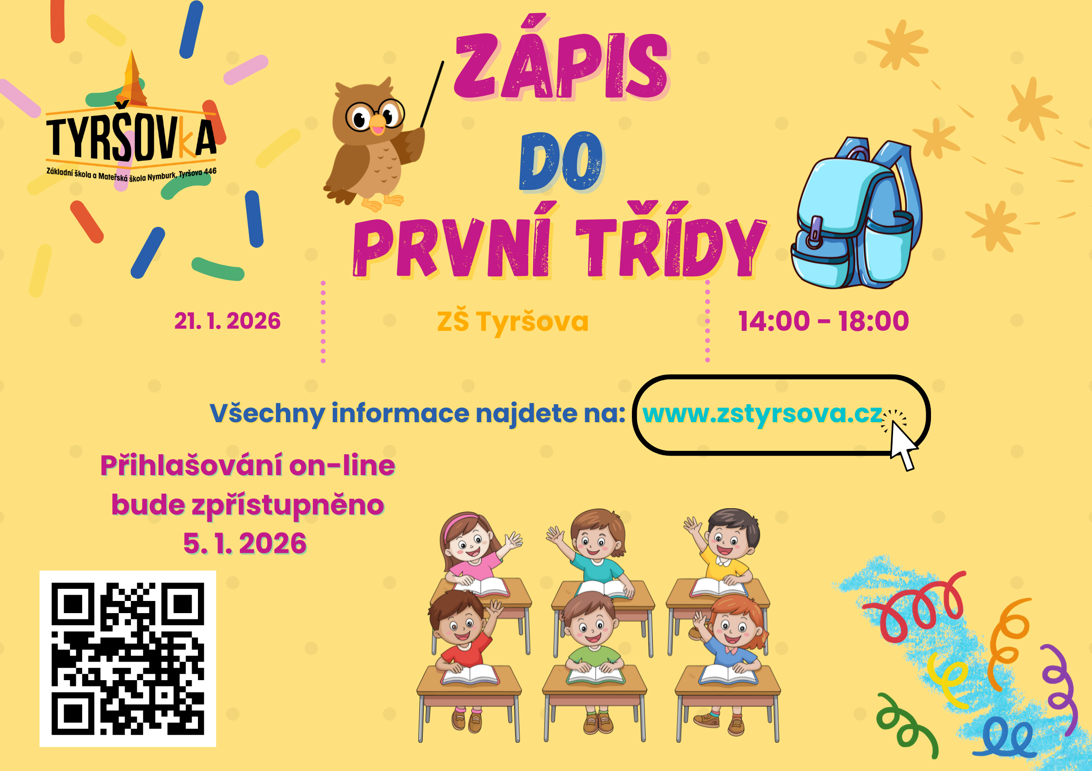 Zápis do prvního ročníku